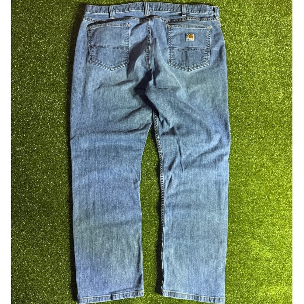 Carhartt Mens‎ Relaxed Fit Straight Leg Denim Jeans Blue 40x30 Medium Wash